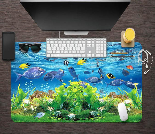 3D Deep Sea Fish 133 Desk Mat