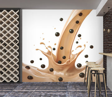 3D Pearl Tea 2075 Fruit Bubble Tea Milk Tea Shop Wall Murals