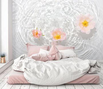 3D Pink Flower 2081 Wall Mural Wall Murals