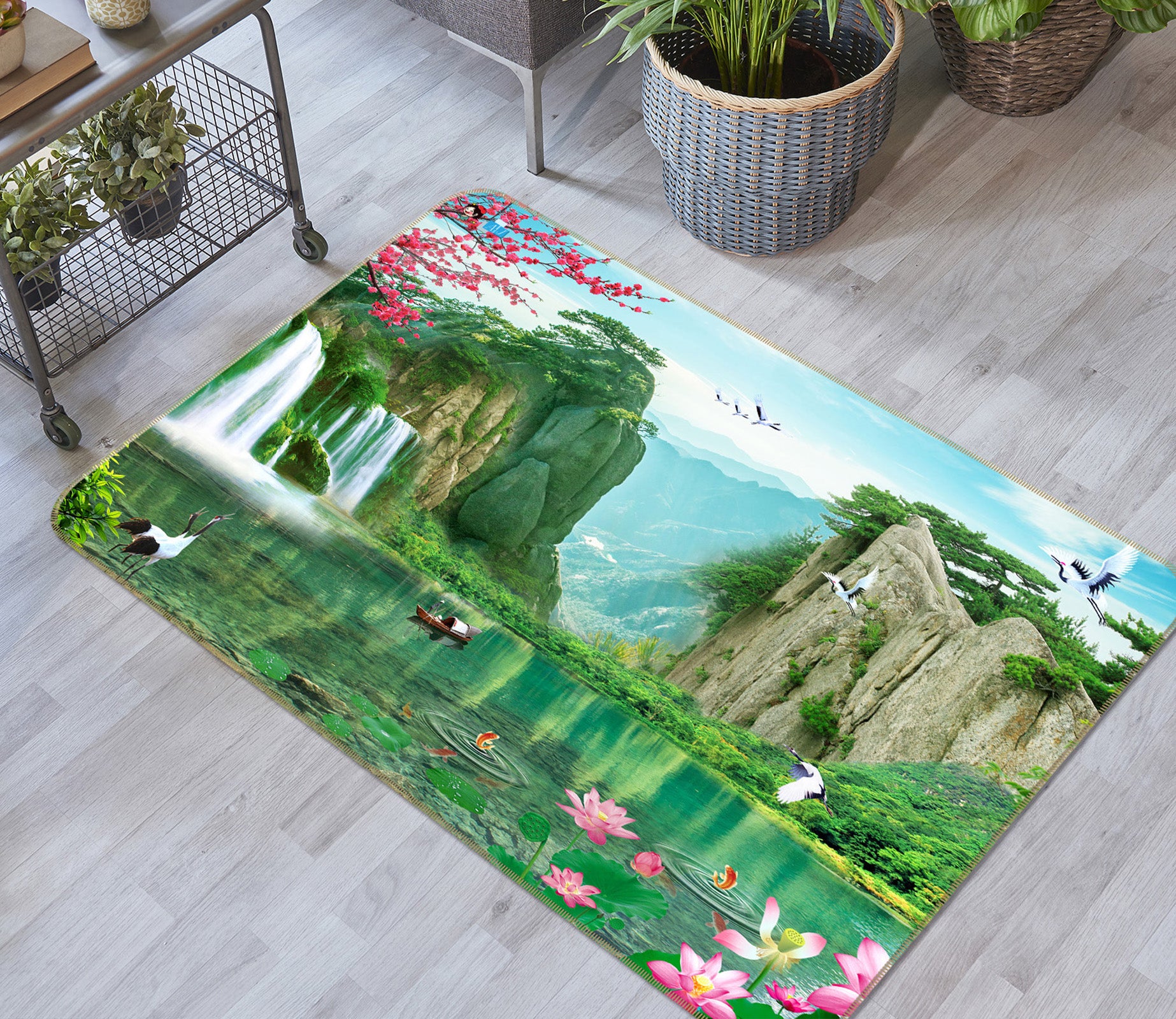 3D Natural Scenery 3016 Rug Non Slip Rug Mat