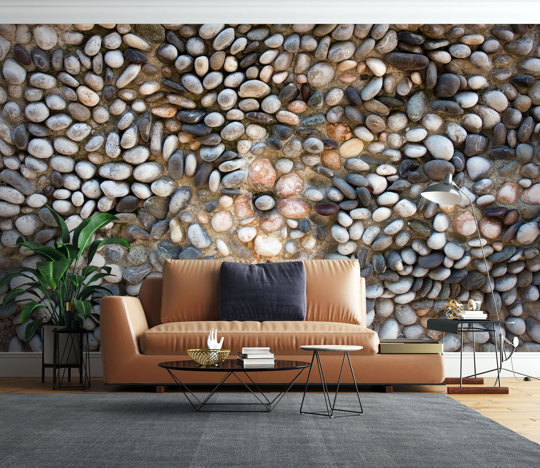 3D Grey Stone 2002 Wall Mural Wall Murals