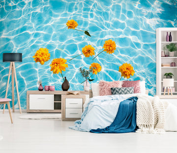 3D Water Flower 2079 Wall Mural Wall Murals