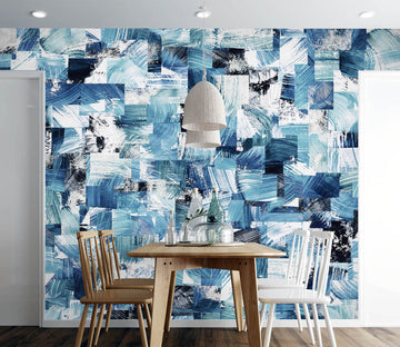 3D Painted Blue 2068 Wall Mural Wall Murals