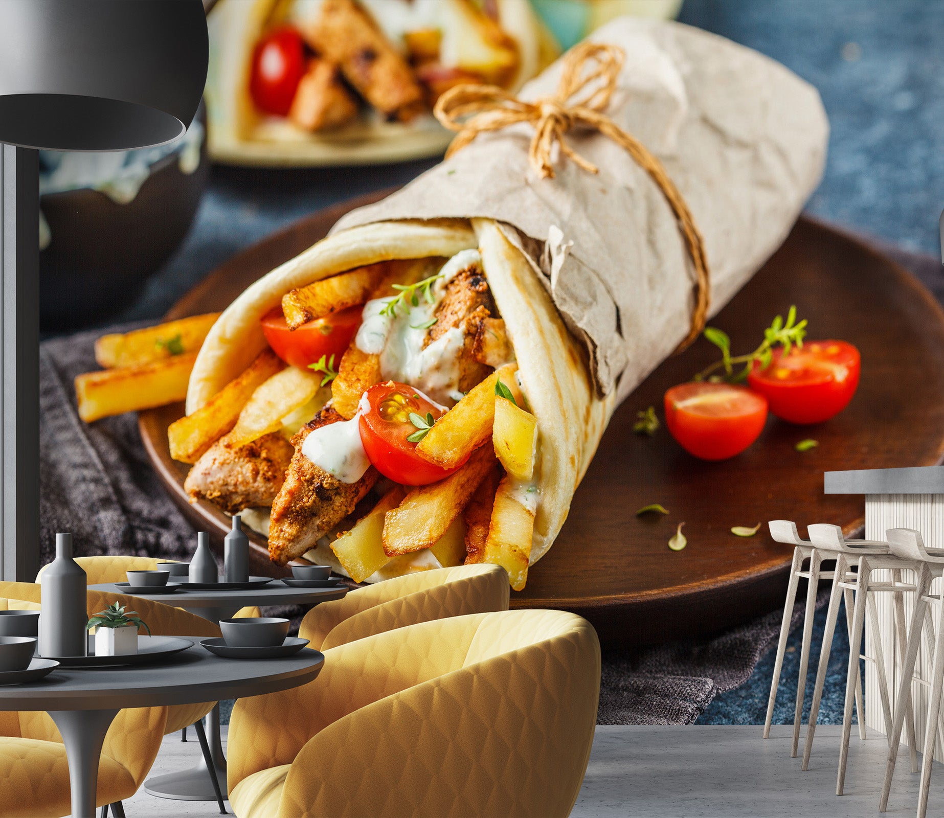 3D Grill Kebab Shop BBQ 331 Wall Mural Wall Murals Commercial