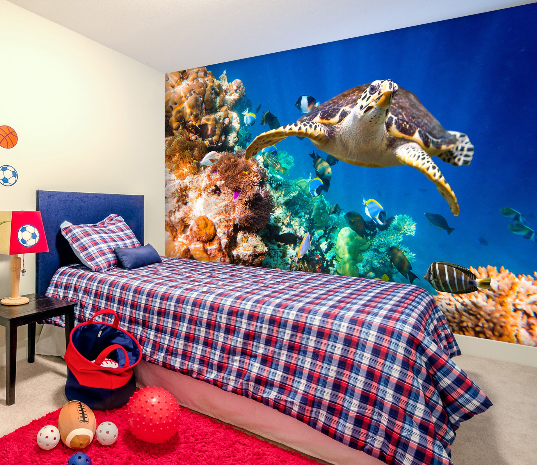 3D Sea Turtle 2016 Wall Mural Wall Murals