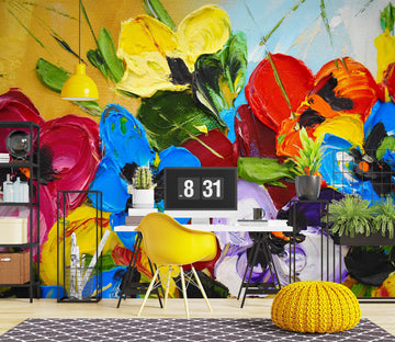 3D Watercolor 2066 Wall Mural Wall Murals