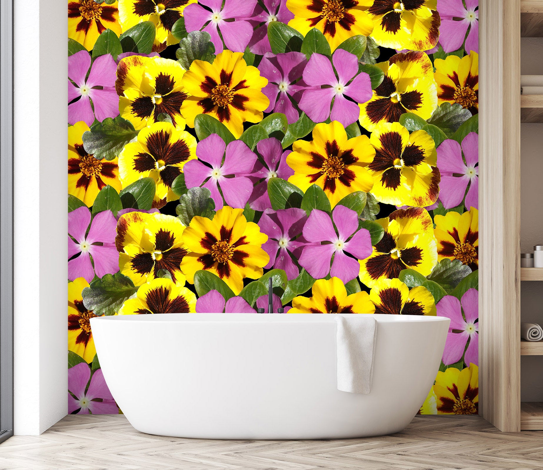 3D Yellow Flower 2062 Wall Mural Wall Murals