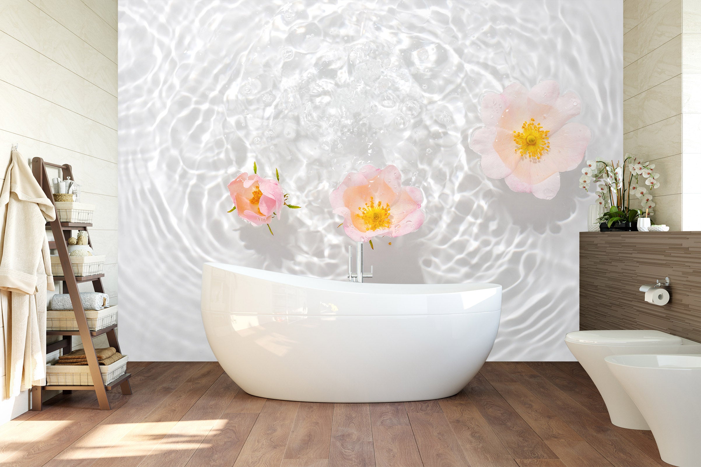 3D Pink Flower 2081 Wall Mural Wall Murals