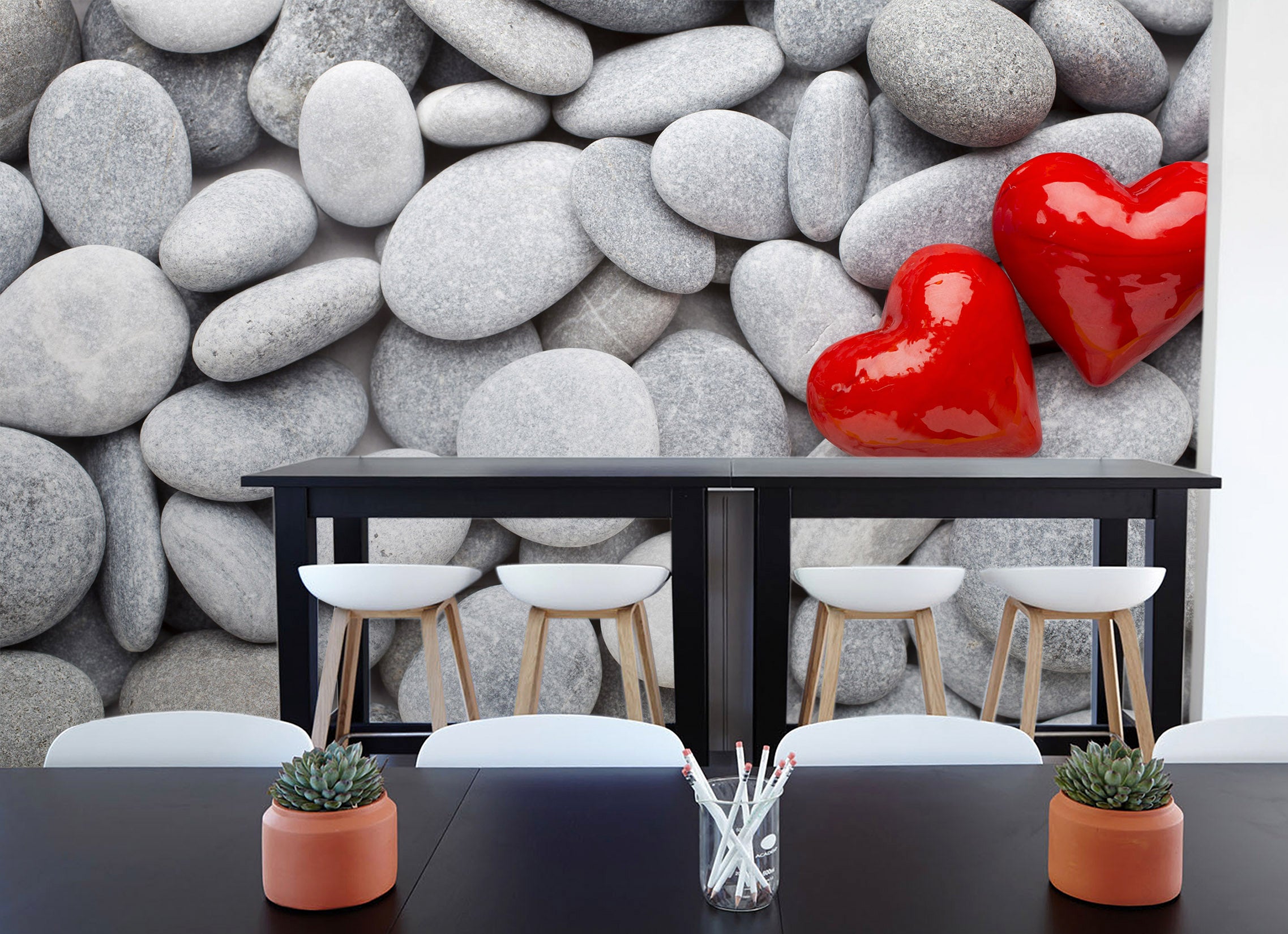 3D Love Stone 2023 Wall Mural Wall Murals