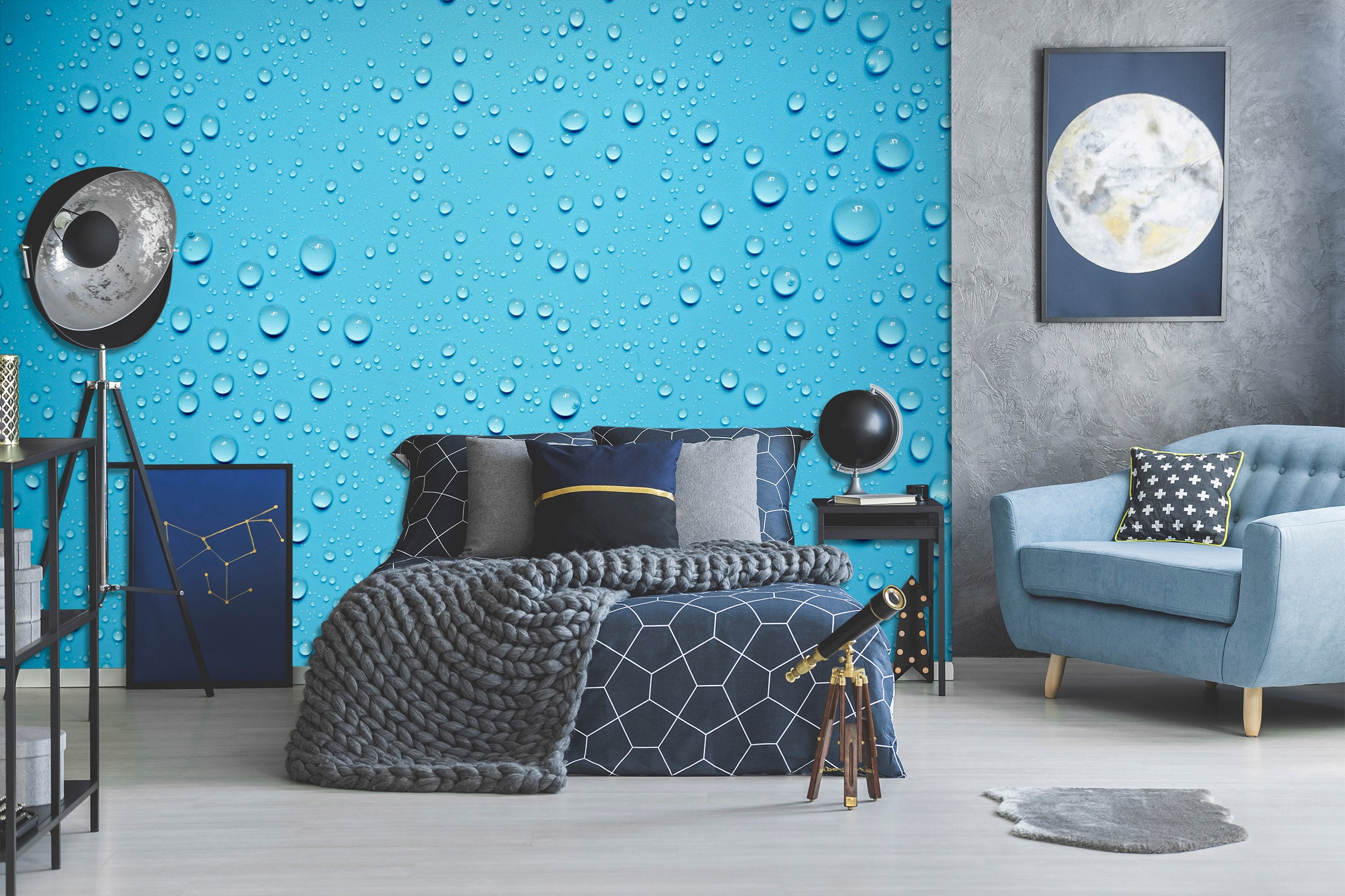 3D Water Drops 2036 Wall Mural Wall Murals