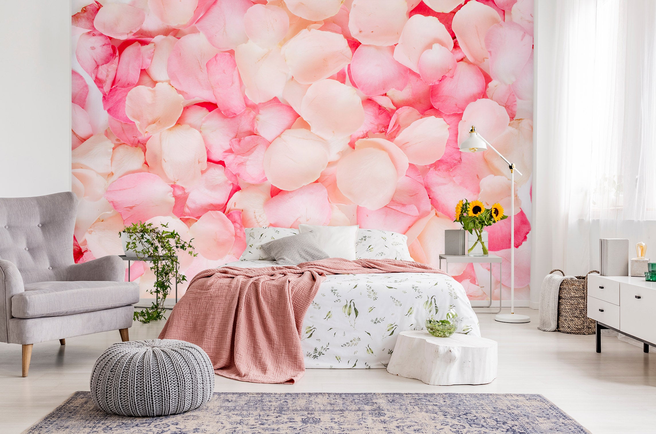 3D Rose Petals 2037 Wall Mural Wall Murals