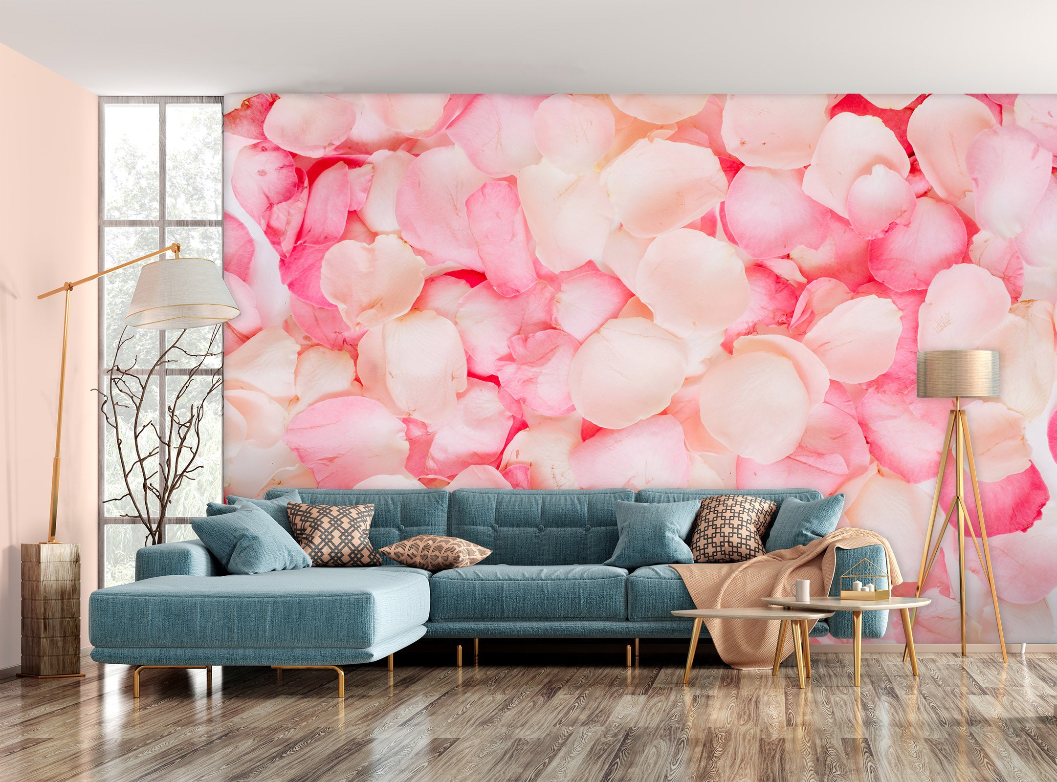 3D Rose Petals 2037 Wall Mural Wall Murals