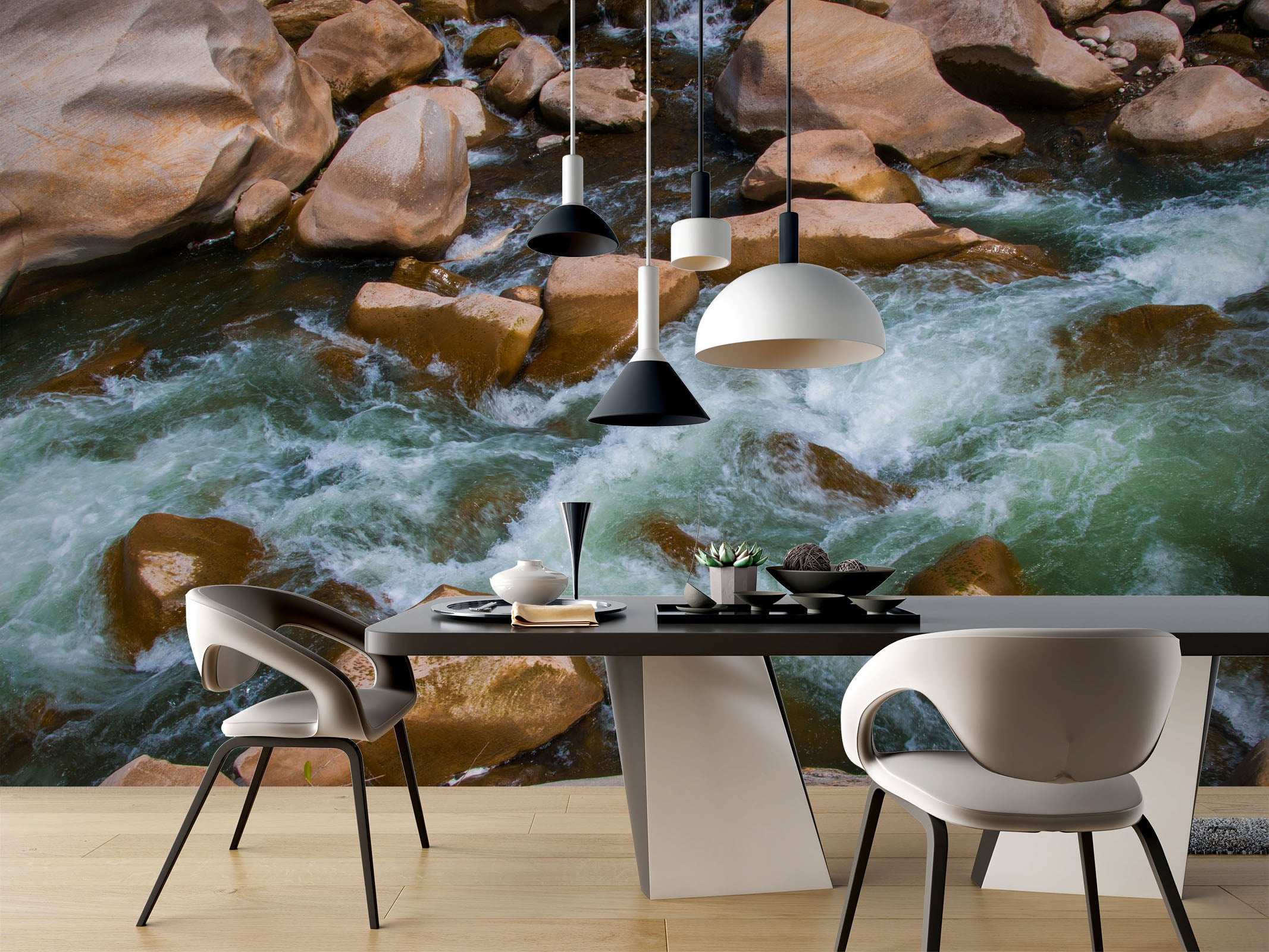 3D River Stones 2052 Wall Mural Wall Murals