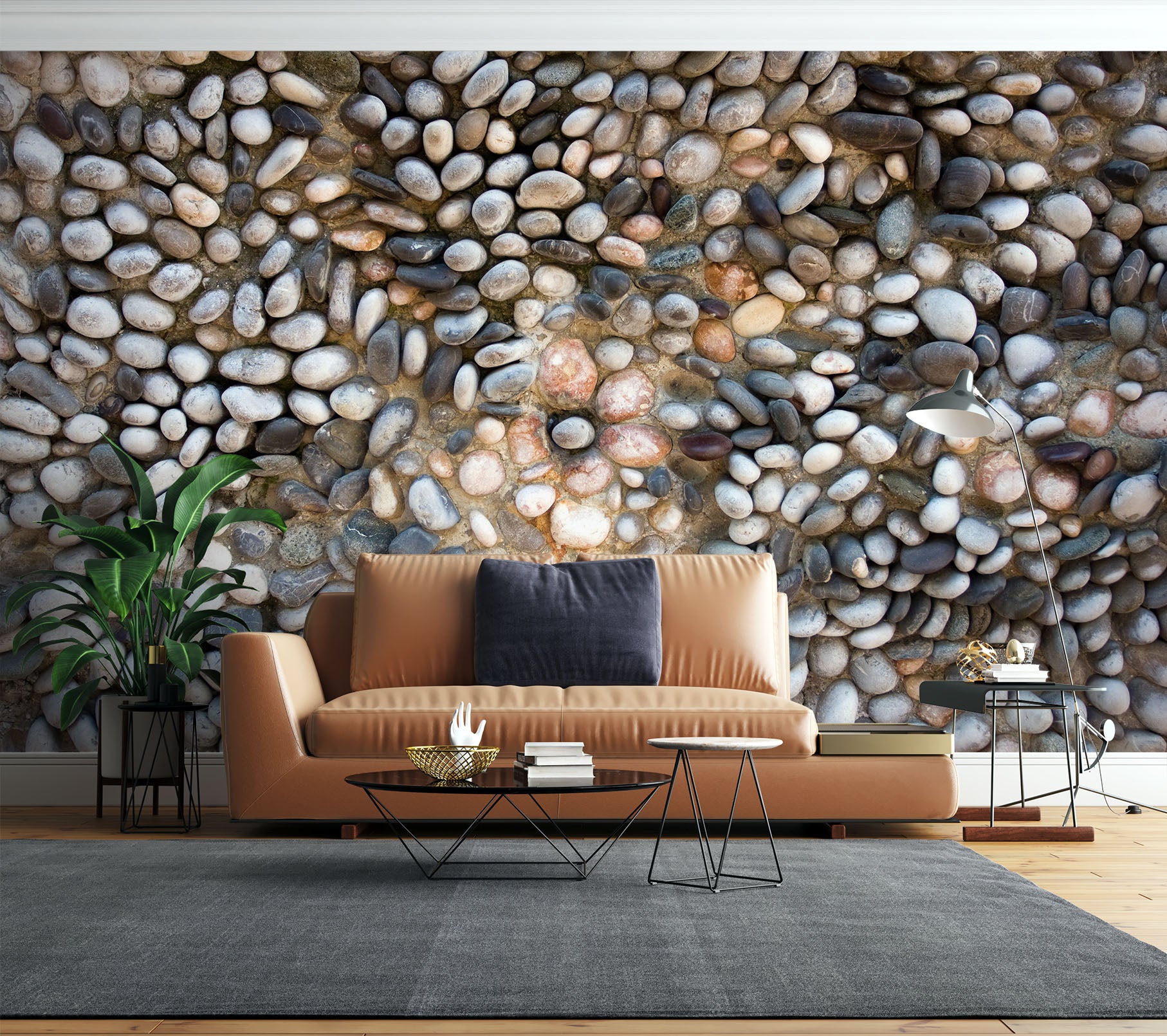 3D Grey Stone 2002 Wall Mural Wall Murals