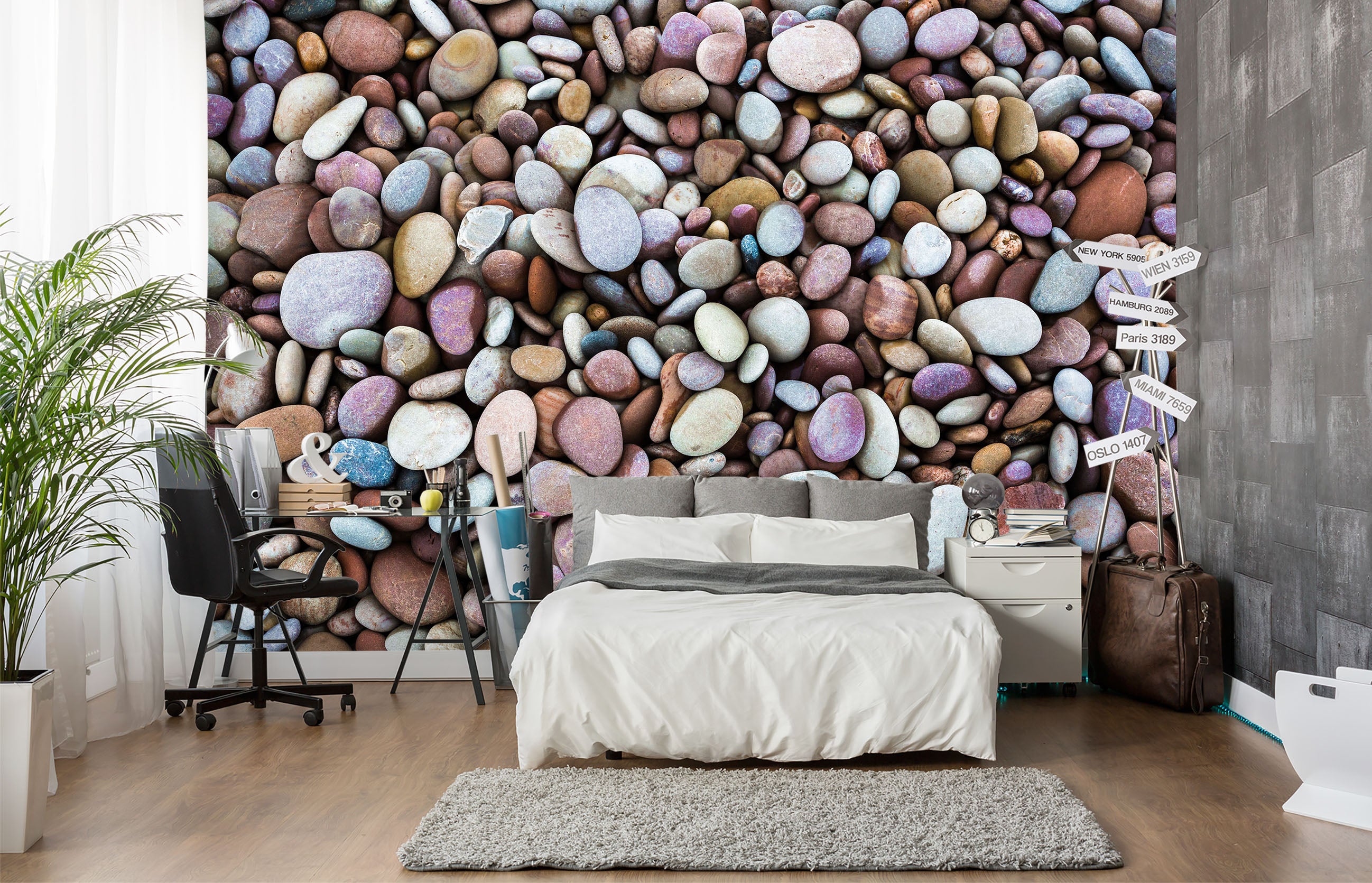 3D Gray Stone 2053 Wall Mural Wall Murals