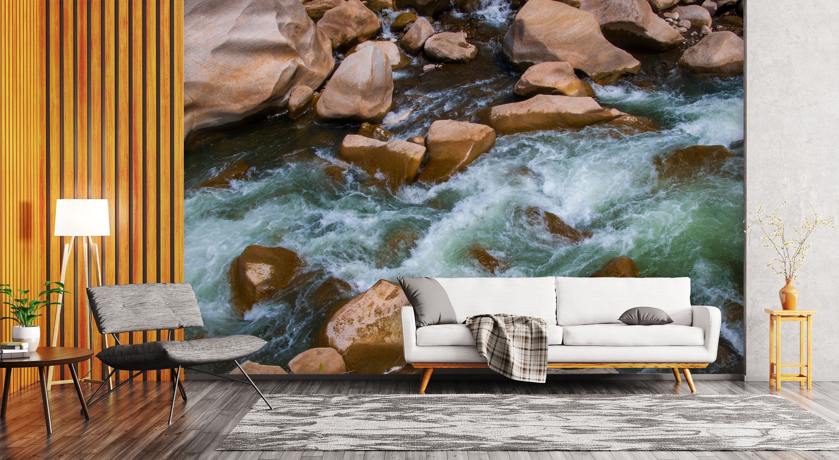 3D River Stones 2052 Wall Mural Wall Murals