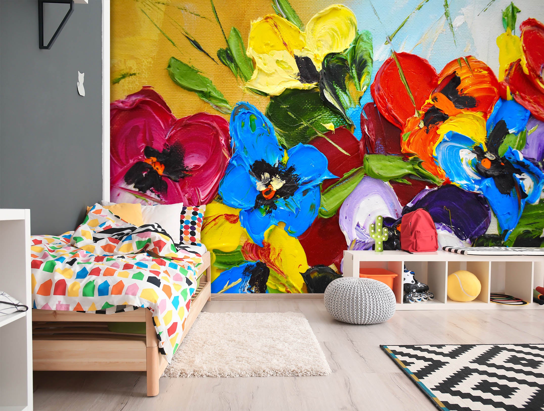 3D Watercolor 2066 Wall Mural Wall Murals