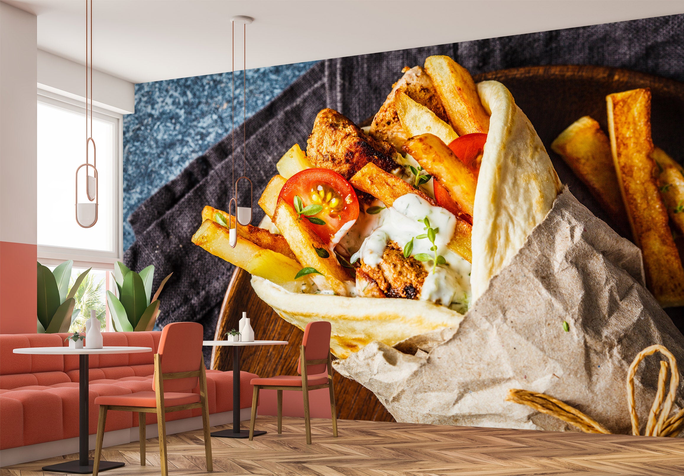 3D Grill Kebab Shop BBQ 330 Wall Mural Wall Murals Commercial