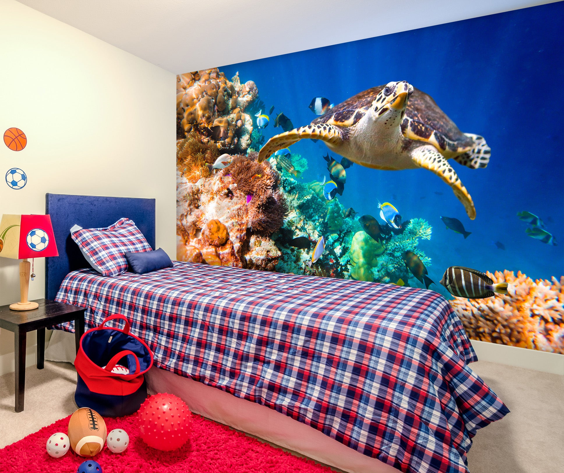 3D Sea Turtle 2016 Wall Mural Wall Murals