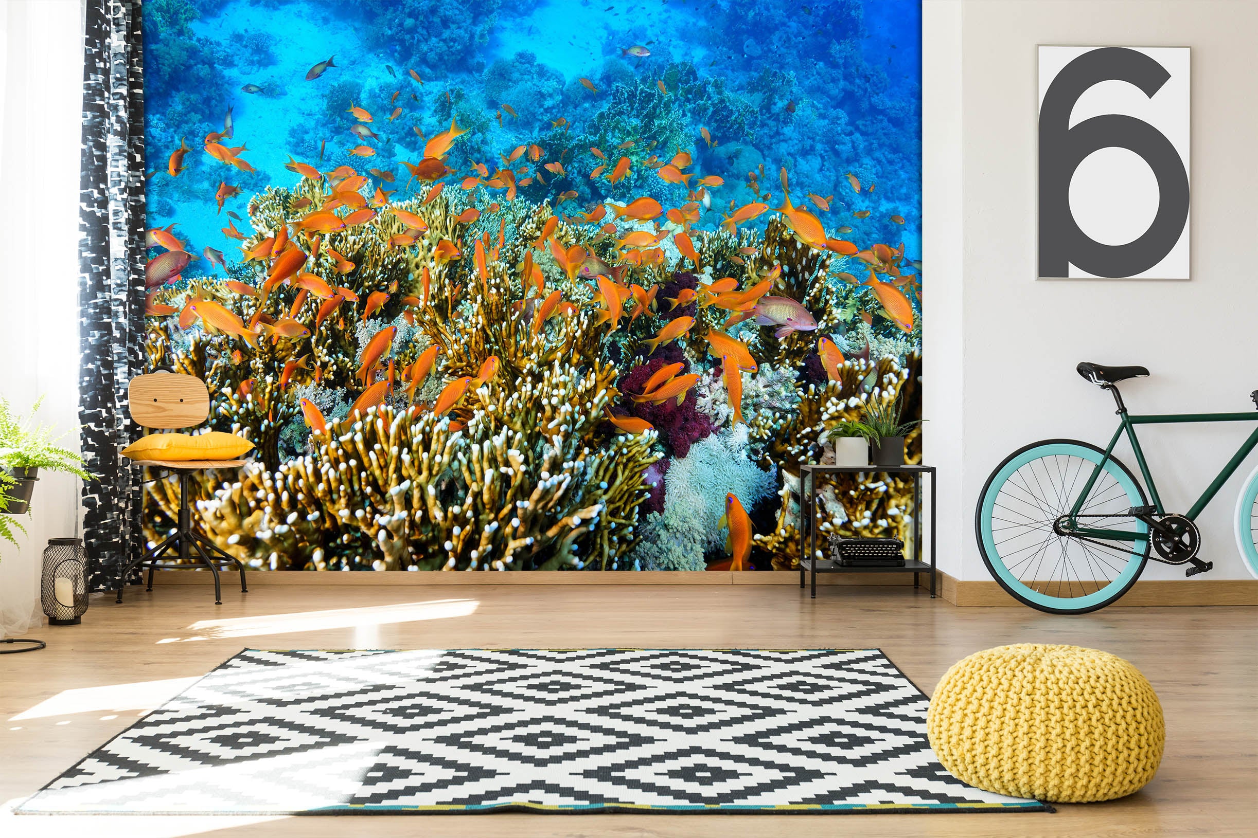 3D Coral Fish 2071 Wall Mural Wall Murals