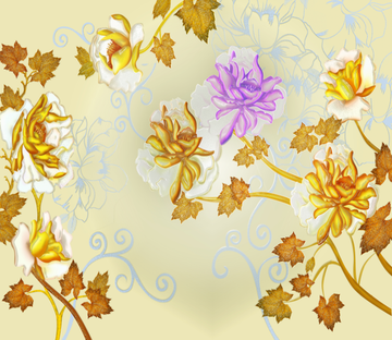 Chic Flowers Branch Wallpaper AJ Wallpaper 2 