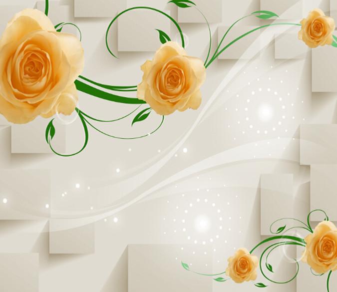 3D Blooming Flowers Wallpaper AJ Wallpaper 1 