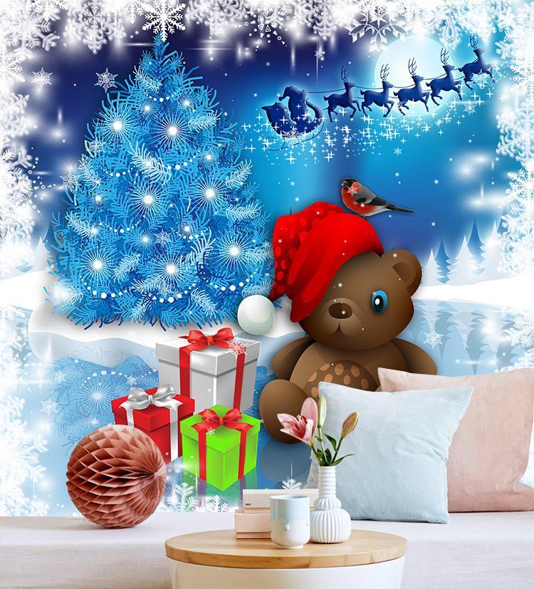 3D Gift Box Bear 168 Wallpaper AJ Wallpaper 