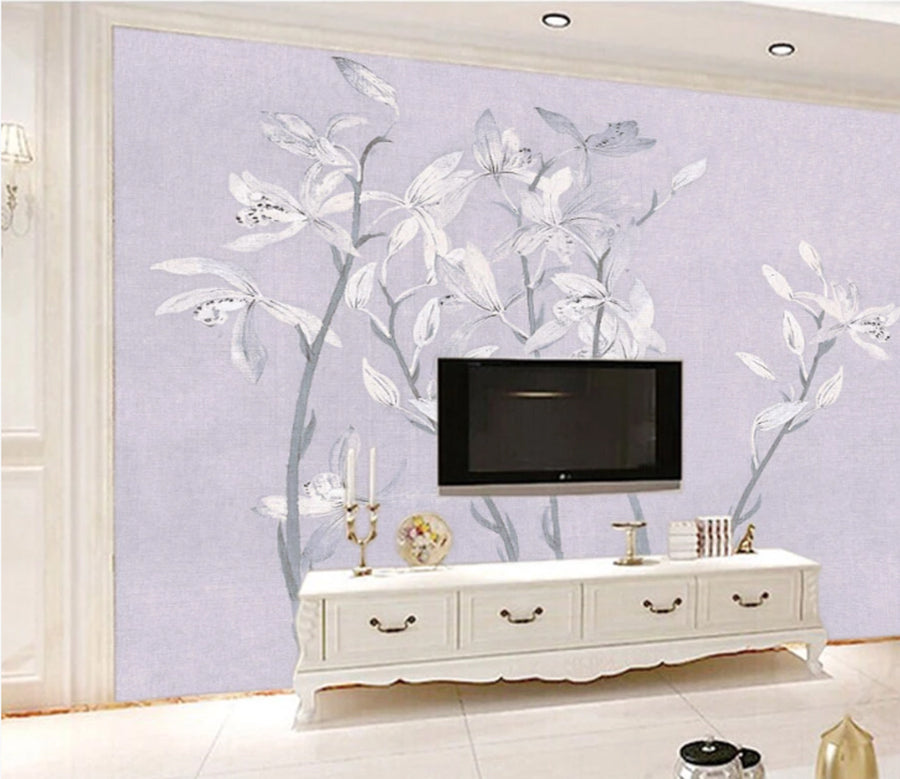 3D Flower Graffiti WC207 Wall Murals