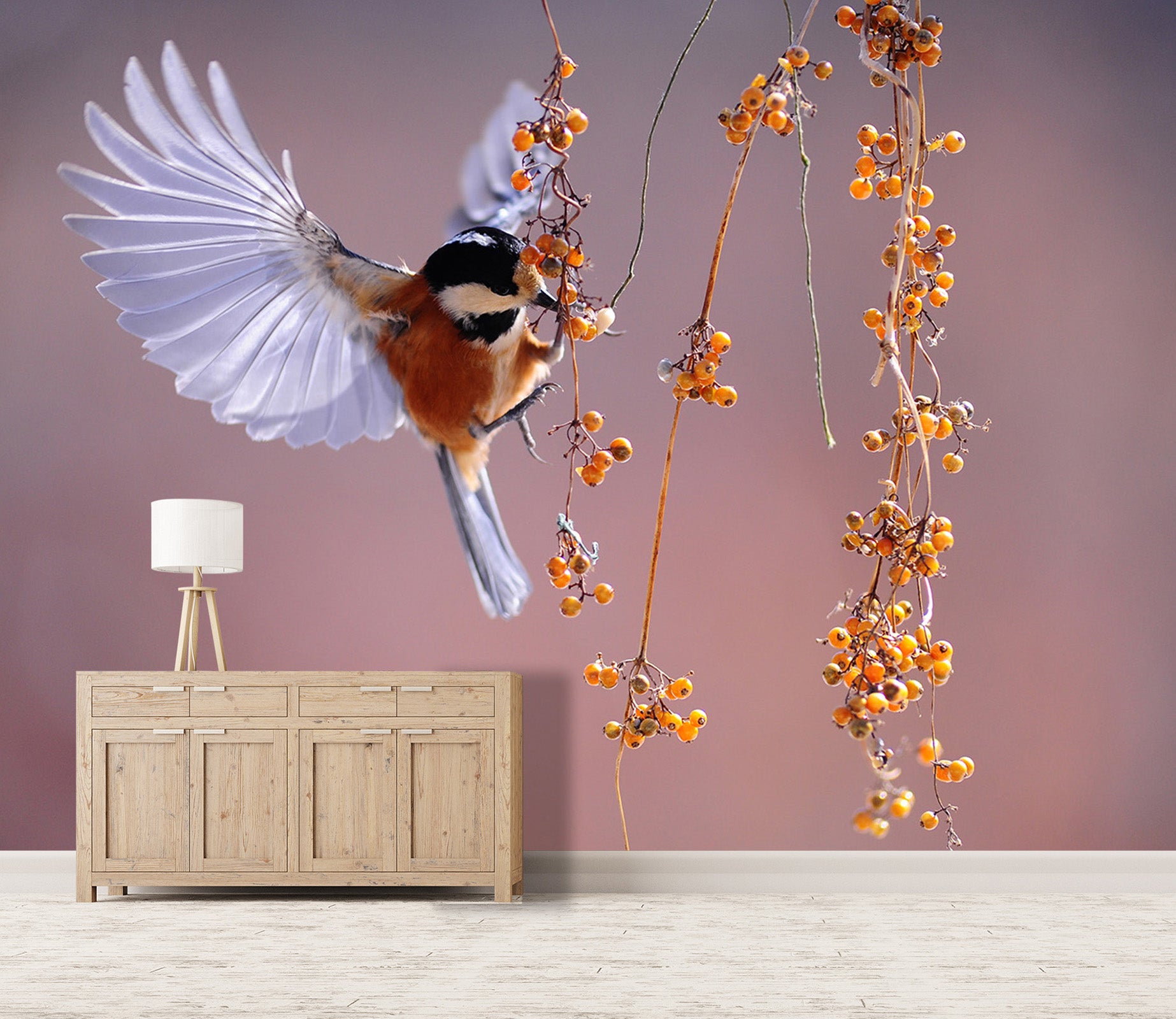 3D White Wing Bird 142 Wall Murals