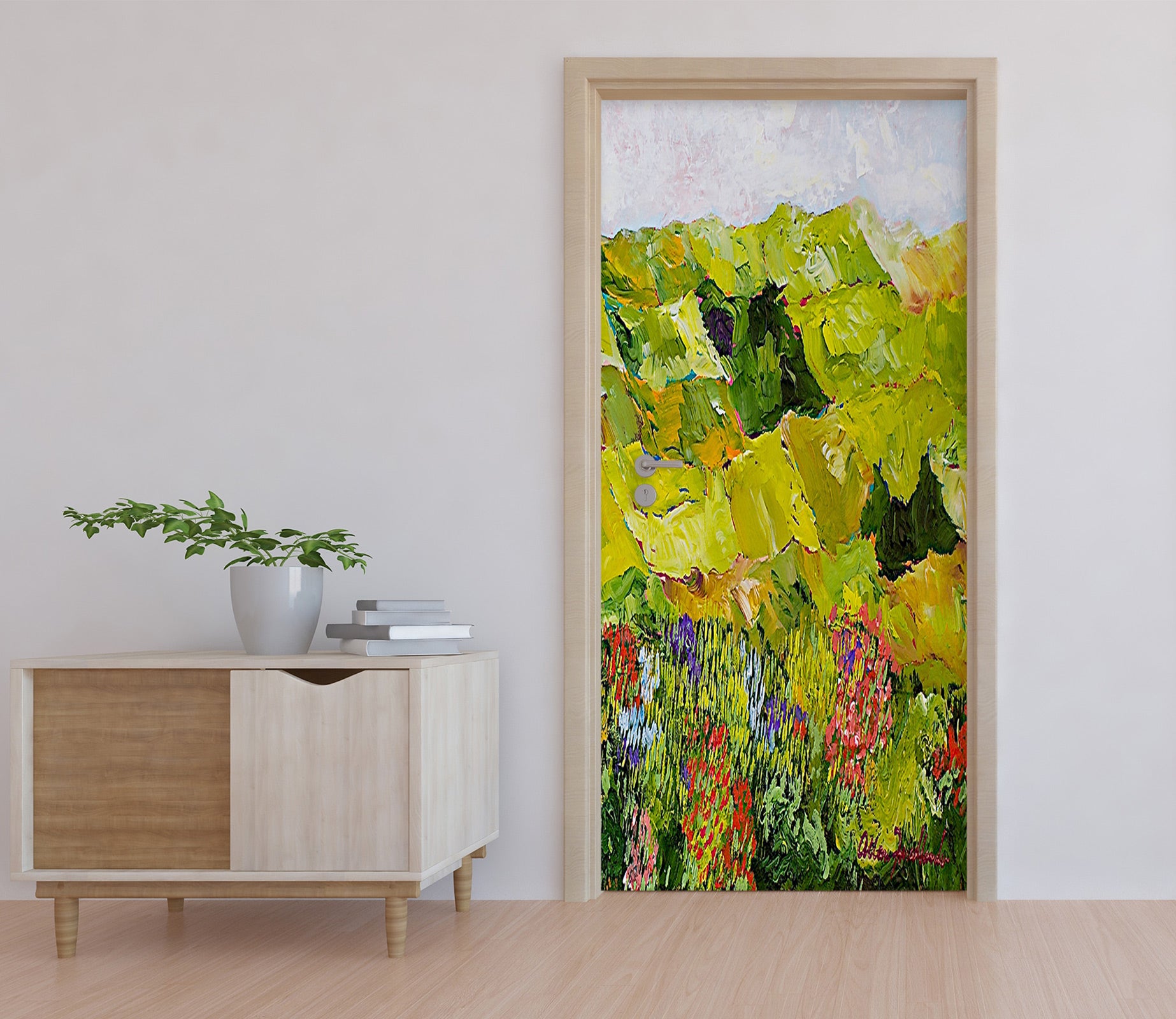 3D Meadow Flowers Painting 9384 Allan P. Friedlander Door Mural