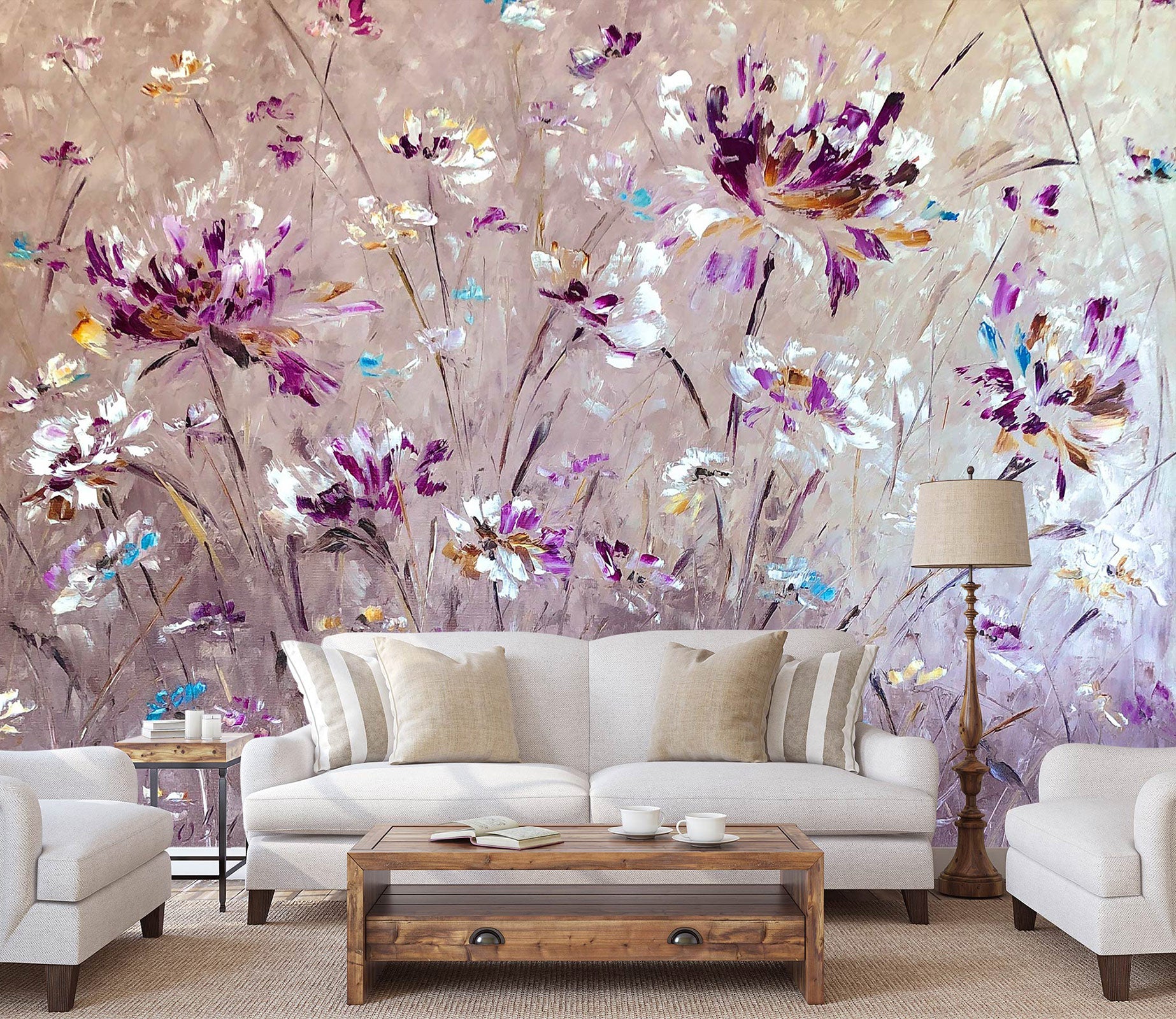 3D Cute Wildflowers 142 Skromova Marina Wall Mural Wall Murals