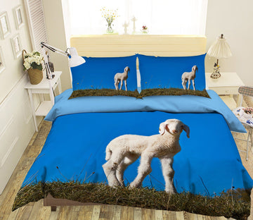 3D Lamb 1970 Bed Pillowcases Quilt Quiet Covers AJ Creativity Home 