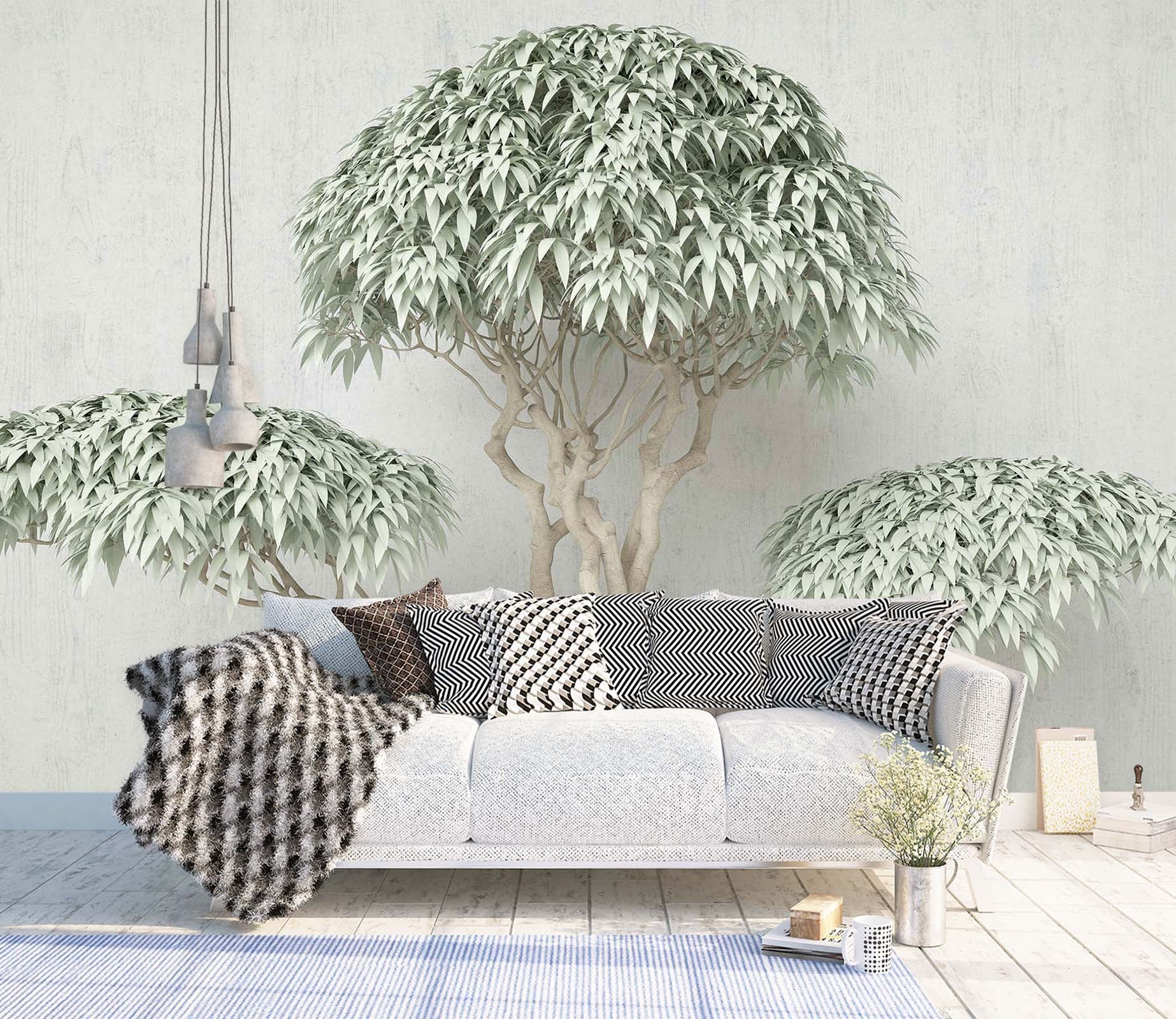 3D Lush Pine 1463 Wall Murals