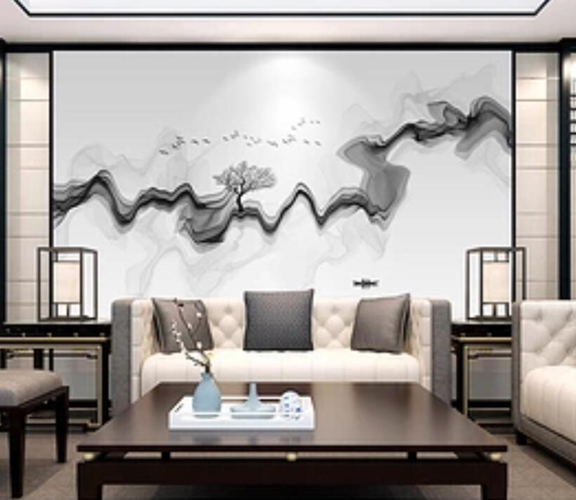 3D Peaks And Undulations WC20 Wall Murals Wallpaper AJ Wallpaper 2 