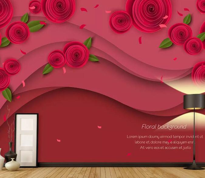 3D Red Rose 570 Wall Murals Wallpaper AJ Wallpaper 2 