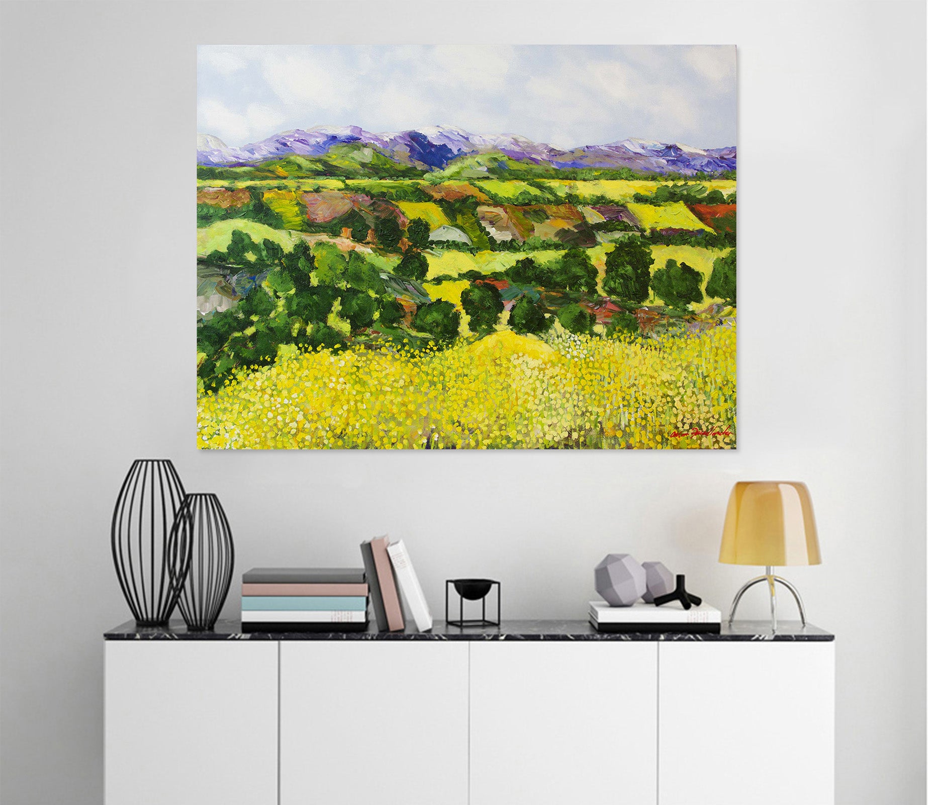 3D Colored Valley 210 Allan P. Friedlander Wall Sticker