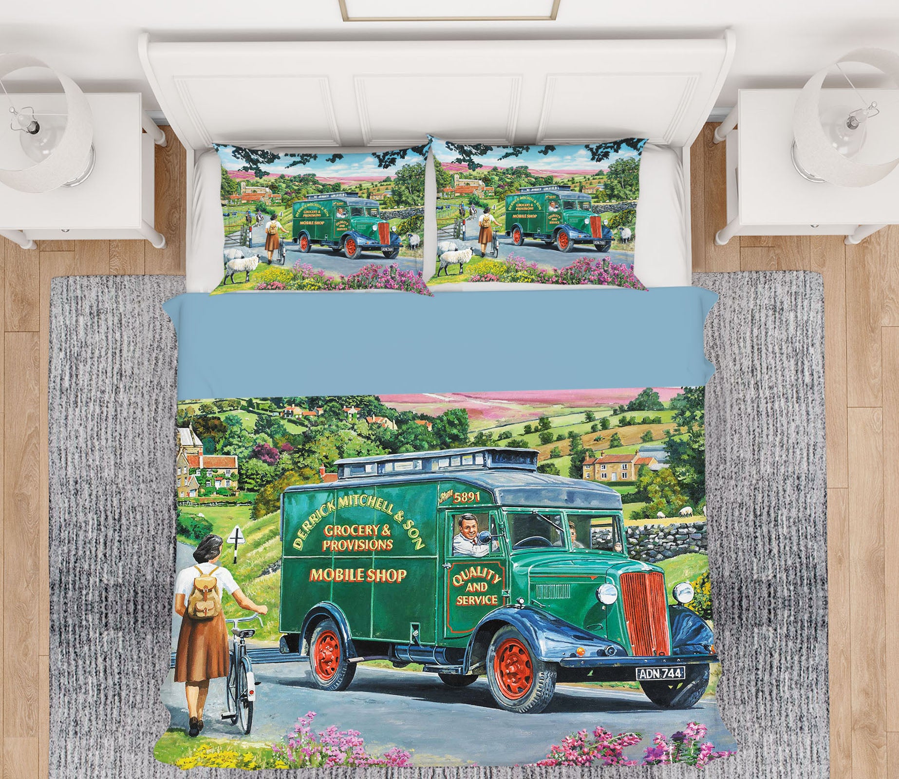 3D Over Hill And Dale 2043 Trevor Mitchell bedding Bed Pillowcases Quilt