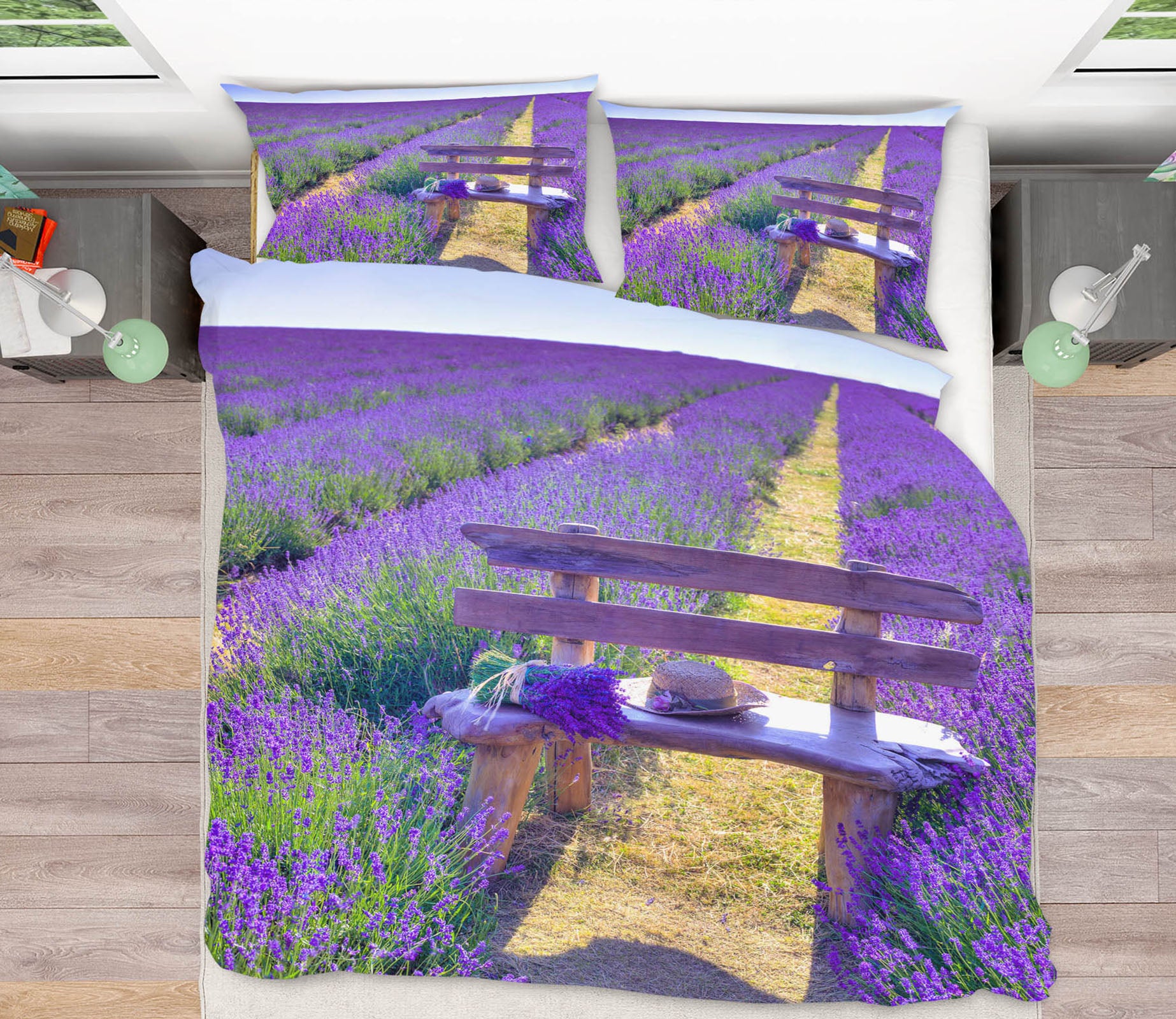 3D Lavender Field 85190 Assaf Frank Bedding Bed Pillowcases Quilt