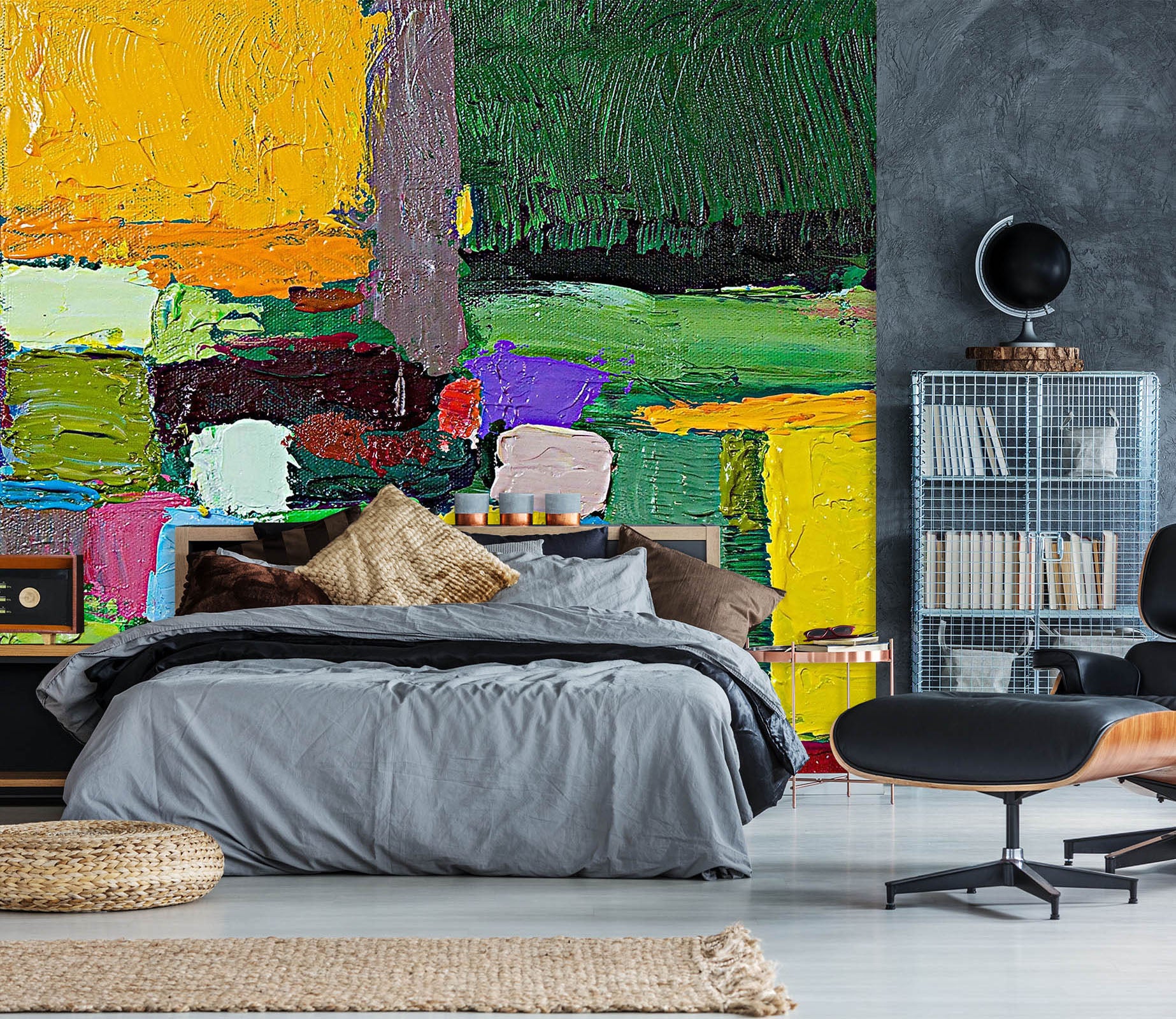 3D Colored Field 190 Allan P. Friedlander Wall Mural Wall Murals