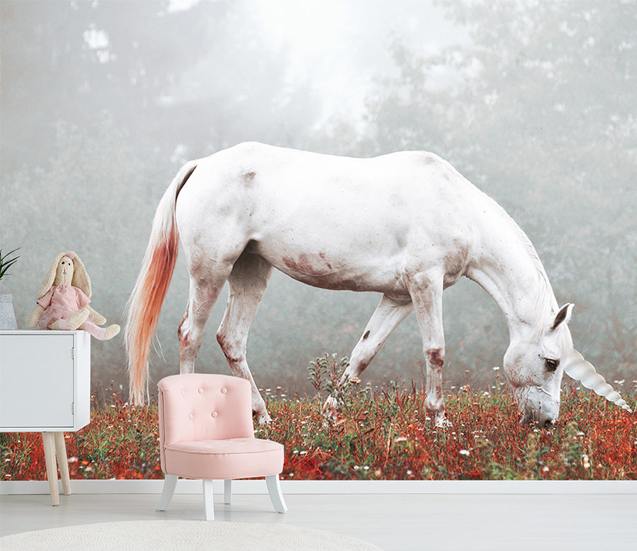 3D Unicorn Meadow 1598 Wall Murals