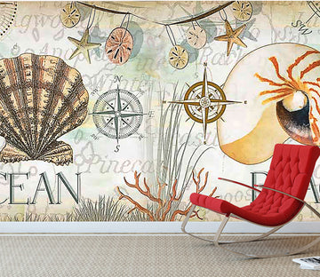 3D Cute Shell WG221 Wall Murals