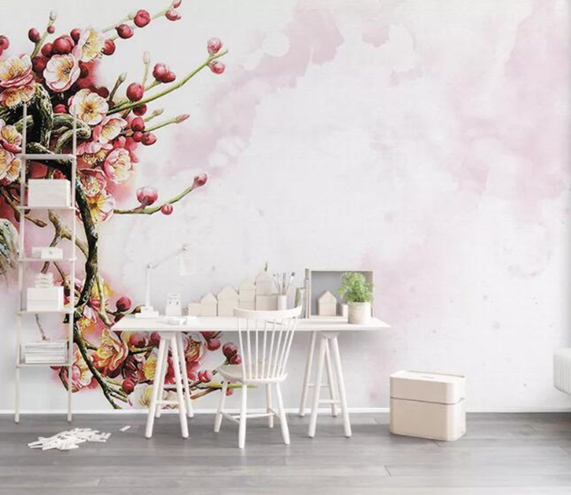 3D Peach Blossom WG53 Wall Murals Wallpaper AJ Wallpaper 2 