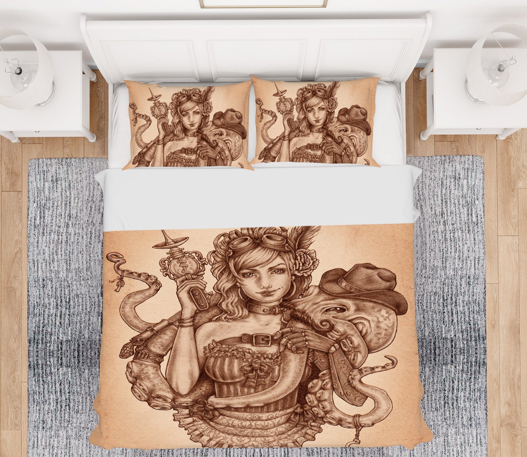 3D Octopus Woman 8858 Brigid Ashwood Bedding Bed Pillowcases Quilt Cover Duvet Cover