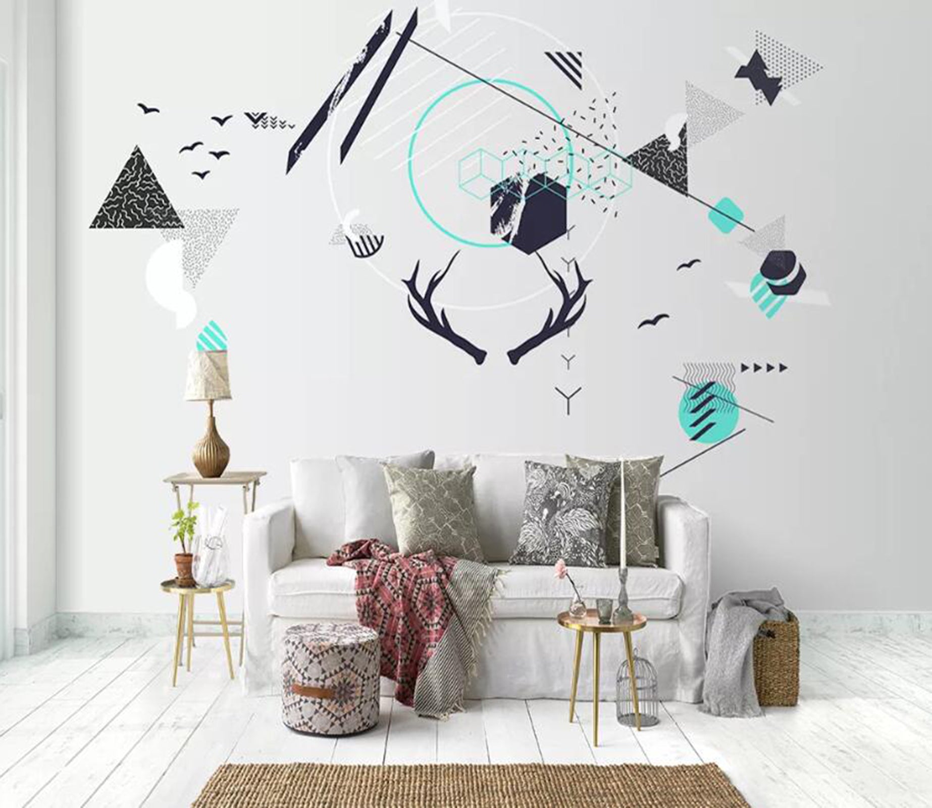 3D Geometric Patterns WC76 Wall Murals Wallpaper AJ Wallpaper 2 