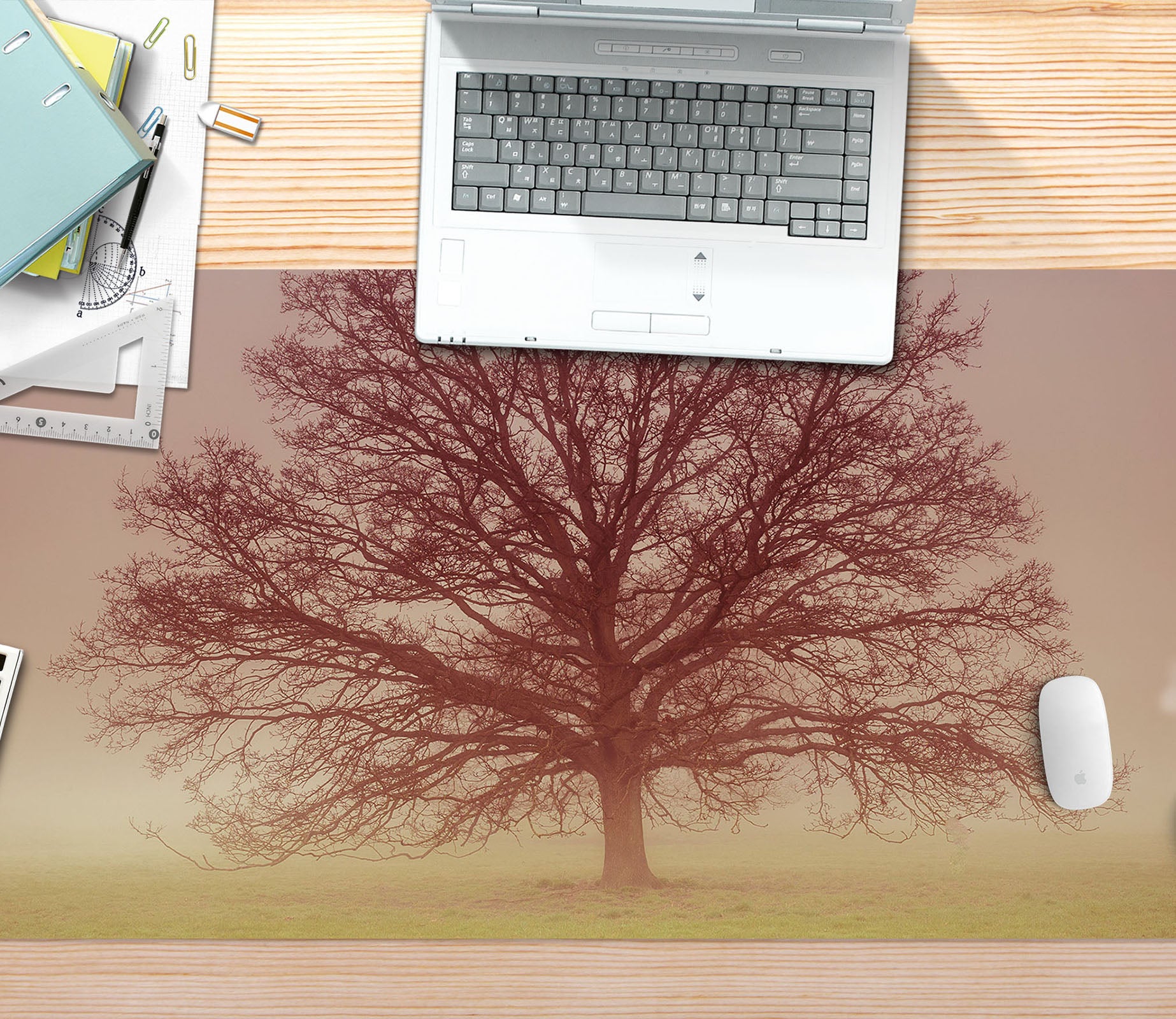 3D Big Tree 7729 Assaf Frank Desk Mat