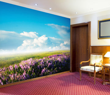 3D Lavender Cloud 200 Wall Murals