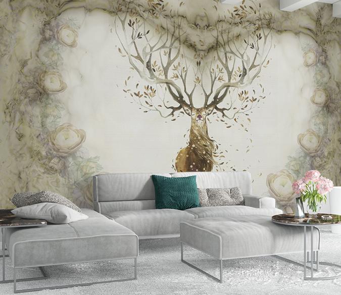 3D Elk Antler 585 Wall Murals Wallpaper AJ Wallpaper 2 