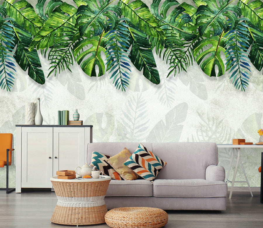 3D Leaf Wall WG027 Wall Murals