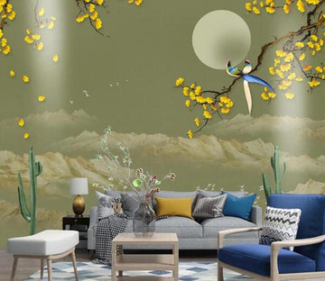 3D Moon Tree WC1574 Wall Murals