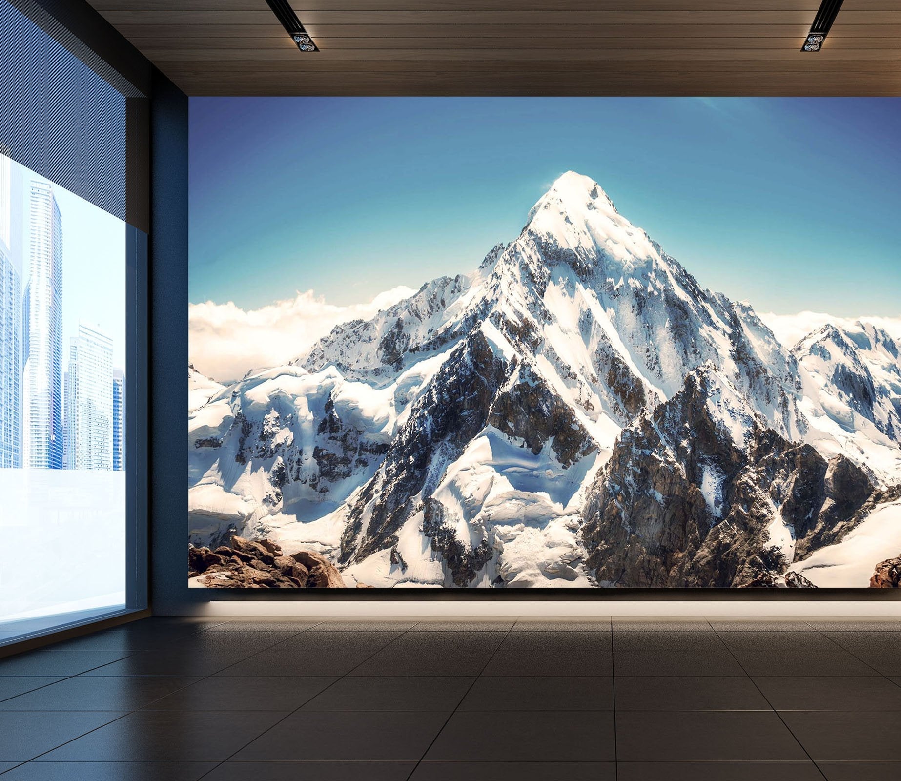 3D Snow mountain 27 Wall Murals Wallpaper AJ Wallpaper 